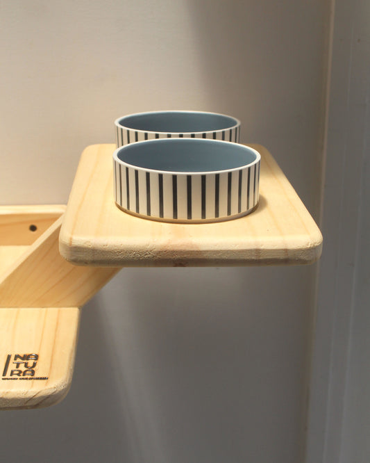 Descansador con comedero